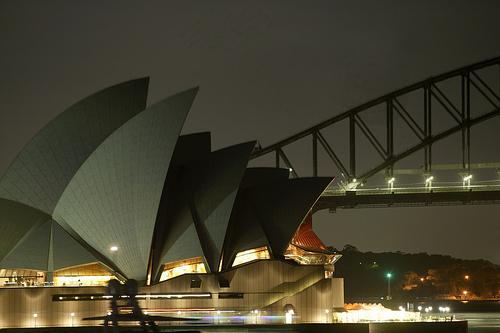 Sydney ( pre mraku ).jpg.JPG - Australija, Sydney - Opera House ( u mraku )
